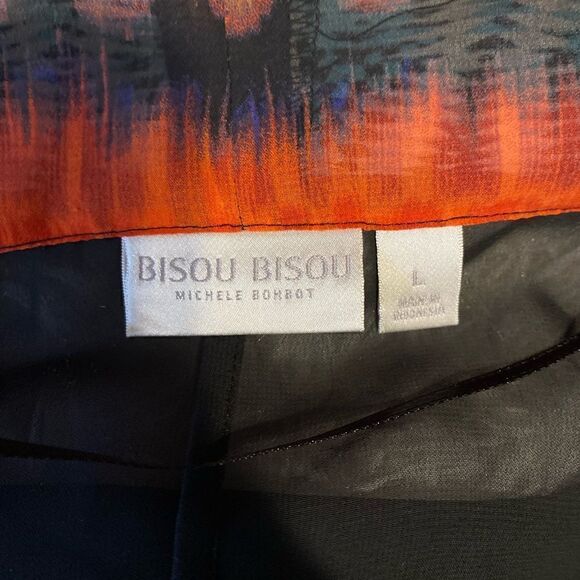 Bisou Bisou Michele Bohbot Women’s XL Sheer Cover Up/Shawl - Picture 5 of 6